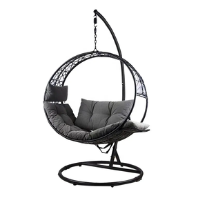 Leisure OEM ODM Modern Design PE Rattan Hanging Chair Patio <b>Swing</b> Outdoor Furniture <b>for</b> Villa Hotels Parks Schools - Product Image 1