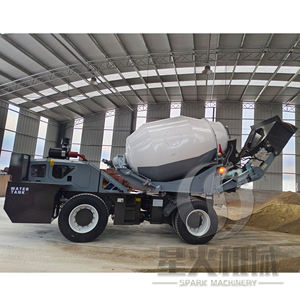 Truk Mixer Beton Diesel SF3000 dengan Pengisian Sendiri, Truk Mixer Beton dengan Pengisian Sendiri yang Dapat Berputar 360 Derajat - Product Image 2