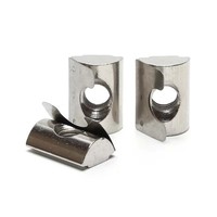 Écrou à bille élastique en acier au carbone sur mesure M4-M10 de type T, écrou à éclatement pour pièces de connexion de cadre d'équipement industriel