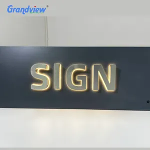 दुकान दुकान साइनेज पत्र 3D एलईडी एक्रिलिक चैनल पत्र के संकेत पर हस्ताक्षर का नेतृत्व किया