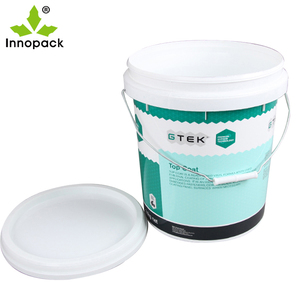 Seau de peinture en plastique Couvercle en PP Couleur personnalisée Vente directe d'usine Seau en plastique 10L Seau de stockage multifonctionnel - Product Image 1