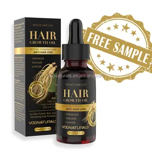 Private Label Anti Hair Loss Treatment Fast Regrowth with Ginger Hair Growth Oil