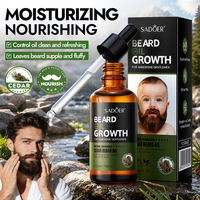 Huile de soin nourrissante et lissante pour barbe au cèdre, hydratante et adoucissante, anti-frisottis pour hommes
