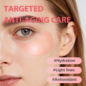 Patchs pour les yeux au collagène et aux peptides roses, 60 paires en pot, raffermissants, <span class=keywords><strong>anti</strong></span>-rides, <span class=keywords><strong>anti</strong></span>-<span class=keywords><strong>cernes</strong></span>, <span class=keywords><strong>anti</strong></span>-poches, éclaircissants, véganes, logo personnalisé, OEM - Product Image 2
