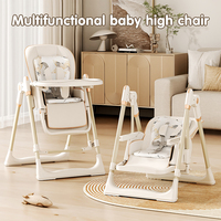 Chaise haute à bascule pour bébé, chaise haute pour bébé, réglable, amovible, sécurisée, chaise haute pour enfants, chaise haute pour bébé pour restaurant, chaise haute pour bébé pour l'alimentation