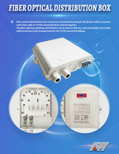 Caja de Distribución de Fibra Óptica FTTH FAT de 8 Núcleos, Caja Terminal PLC OEM para Interiores/Exteriores, Conector SC 3G/4G/Wi-Fi - Product Image 3