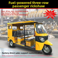 Tricycle Tuk Tuk à Trois Rangées pour 9 Personnes, Vente en Gros Usine, Bon Prix, Gagnez de l'Argent, Tricycle à Trois Roues