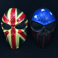 Masques effrayants, masque CS en PVC personnalisable, unisexe, Halloween, paintball, airsoft, masque de crâne de l'armée de la jungle