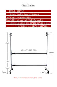 Bảng Trắng Xóa Khô Tin Nhắn Di Chuyển Phong Cách Mới Cho Lớp Học Văn Phòng - Product Image 2
