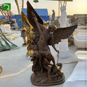 Cuộc Sống Kích thước đồng ST Michael bức tượng Tổng lãnh thiên thần bức tượng đồng nổi tiếng