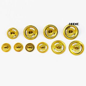 Botones al por mayor de una pieza con base metálica para coser, de tres agujeros, estilo preppy, para uniformes académicos, botones de epaulette para coser. - Product Image 1
