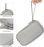 JIAEN Étui de rangement portable et durable pour voyage, organiseur de technologie personnalisé, support de câbles pour écouteurs, chargeur de câbles électroniques