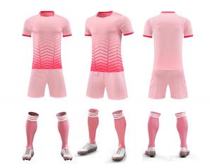 Seragam Sepak Bola Berkualitas Profesional, Bahan Polyester Bernapas, Set Kaos dan Celana Pendek Sublimasi untuk Klub - Product Image 5