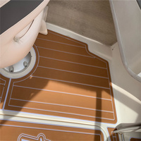 Plateforme de bain et cockpit pour bateau 2008 Maxum 1900 SR3, tapis de sol en mousse EVA imitation teck, style SeaDek MarineMat Gatorstep, auto-adhésif