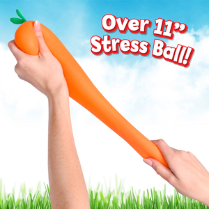 TPR Squishies Carotte Géante 11,5 Pouces, Jouet Anti-Stress à Presser en Forme de Légume, Jouet Sensoriel Amusant pour Enfants, Adolescents et Adultes - Product Image 3