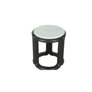 Contemporary Design Living Room Furniture Solid Mango Wood and Banswada <b>White</b> <b>Marble</b> <b>Side</b> <b>Table</b> for Bedroom Decorative Use - Product Image 4