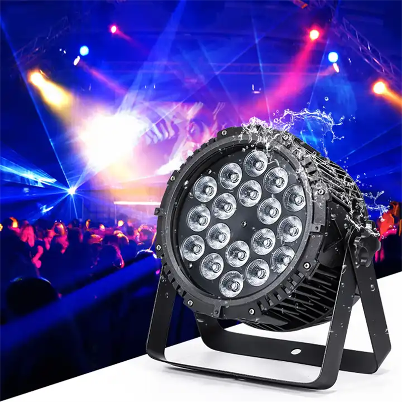 MJ Stage Par Can Lights 120W Dmx512 RGBW 4in1 Colorful Outdoor