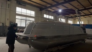 OEM ODM OBM Barcos de pontones de aluminio, Cubierta para <span class=keywords><strong>barco</strong></span> pontón de China, Muebles para <span class=keywords><strong>barco</strong></span> pontón de doble cubierta - Product Image 3
