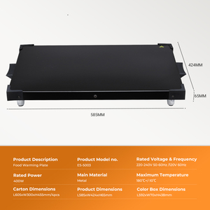 Hete verkoop elektrische warmhoudplaten & -platen met metalen oppervlak voor het verwarmen van voedsel en huishoudelijk gebruik binnenshuis - Product Image 2