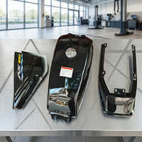 Kit de réservoir de carburant en acier inoxydable pour moto rétro AX100, ensemble modifié en trois pièces, carénage latéral et arrière