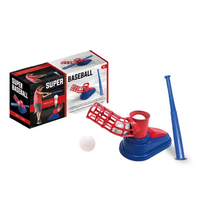 Machine de lancer de balles de sport pour T-ball, lancer de balles de tennis en plastique, lanceur d'exercices, jeu de plein air pour enfants, jouet de baseball, ensemble de base