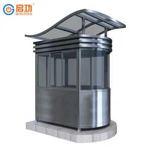 Outdoor new customized Stainless Steel Portable Sentry Box Security Guard Booth government factory design