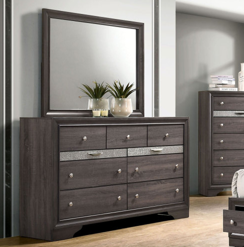 Gray + Solid Wood + Contemporary