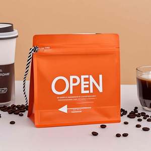 Custom 100g-5lb Resealable <b>Ziplock</b> Pouch for Cocoa Coffee Pet Food Jute <b>Bags</b> with Degassing Valve Rope Packaging <b>Bag</b> - Product Image 4