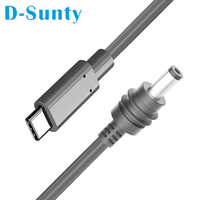 Câble d'alimentation Starlink Mini USB-C vers DC 20V 5A, connecteur cylindrique PVC gris Cat 5e, compatible avec les chargeurs PD 100W et les batteries externes, 6,6-30 pieds