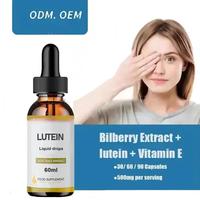 Complément alimentaire pour les yeux OEM/DOM, esters de lutéine, huile de zéaxanthine, gouttes liquides pour les yeux, soutien de la santé de la vue, lutéine liquide