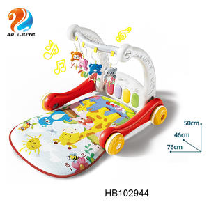 Cadre <span class=keywords><strong>de</strong></span> fitness 2 en 1 <span class=keywords><strong>Tapis</strong></span> <span class=keywords><strong>de</strong></span> jeu à pédale Piano avec musique légère Poussettes pour bébé Apprendre à marcher <span class=keywords><strong>Tapis</strong></span> <span class=keywords><strong>de</strong></span> gym pour bébé - Product Image 5