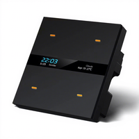 Interrupteur intelligent 4 voies avec écran, interrupteur tactile Tuya, interrupteur intelligent Zigbee, produits pour la maison intelligente, variateur de lumière intelligent, maison intelligente