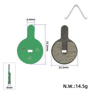 Plaquettes de frein en céramique verte EU Ulip pour trottinettes électriques Kukirin G2 Pro, G2 Max, M4 Max et vélos de montagne – Pièces de rechange pour freins à disque - Product Image 2