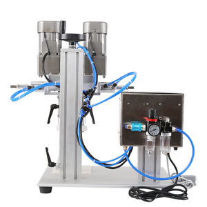 Máquina con cabezal circular de mercurio y tapa roscada para botellas redondas, máquina semiautomática para colocar tapas. - Product Image 3