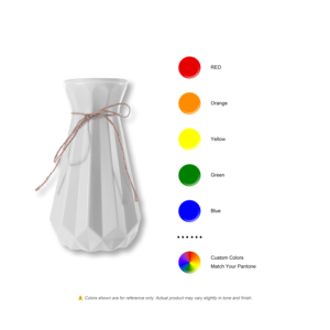 Vaso da <span class=keywords><strong>Fiori</strong></span> <span class=keywords><strong>in</strong></span> <span class=keywords><strong>Plastica</strong></span> Ecologica Sfaccettato, Leggero e Infrangibile <span class=keywords><strong>per</strong></span> Arredamento Casa - Product Image 5