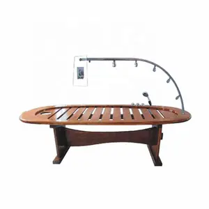 Wet Bed Water Massage Bed For Body Slimming, Wooden And Stainless Steel Luxury Multifunctional Massage Salt Bath Spa Water Bed