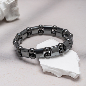 Gran oferta, pulsera curativa de energía, pulsera Rapy, pulsera de equilibrio de hematita de piedras preciosas naturales en relieve para hombres y mujeres - Product Image 6