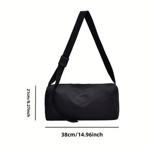 Sac à bandoulière en nylon grande capacité, sac à main à sangle unique, logo personnalisé pris en charge pour les trajets quotidiens, le shopping, les voyages en plein air - Product Image 2