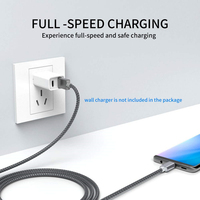 Fournisseurs Chargeur tressé aluminium nylon V8 Type C Tipo Data Charge rapide Micro Usb Câble pour téléphone Galaxy S Android Tablettes