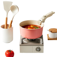 Ustensiles de cuisine de camping en plastique modernes avec poignée amovible résistante à la chaleur, poignée universelle détachable, casserole à lait, poêle à frire