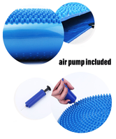 Coussin d'équilibre anti-éclatement en PVC dépoli de haute qualité CZFIT – Coussin de siège de bureau à double usage pour le soutien de la colonne vertébrale et l'entraînement de yoga, unisexe