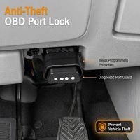Cerradura de Interfaz de Diagnóstico OBDII para Automóvil a Prueba de Manipulaciones, Protector de Puerto OBD con Llave para Gestión de Flotas