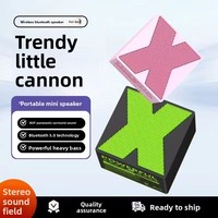Meilleure vente transfrontalière X1 pour haut-parleur sans fil 5.0, caisson de basses compact portable pour la maison/l'extérieur, fonction anti-poussière, 200-500 mAh