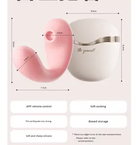 Mi Ji Shy Spring Vibrator Penghisap Mainan Seks Dewasa untuk Wanita yang Dapat Dipakai Grosir - Product Image 6