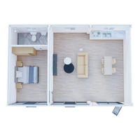 Maison préfabriquée de luxe personnalisée avec panneau sandwich, écologique, pliable, extensible, petite maison contemporaine
