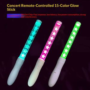 Bâton lumineux LED RGB 15 couleurs avec logo personnalisé, léger, pour selfie, en ABS+PETG, lampe de concert, ampoule, contrôle USB, musique, fête, UV - Product Image 2