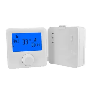 HY06RF Control de perilla giratoria termostato inalámbrico Wifi controlador de temperatura inteligente termostato de habitación para trabajos de caldera de Gas
