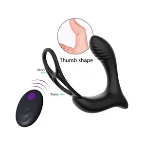 Adult Silicone Male Vibrator Prostata-Massage gerät Teleskop Sexspielzeug Cockring Anal Vibrator Für Männer Prostata-Massage gerät