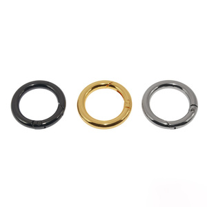 Móc khóa tròn bằng kim loại có sẵn, <span class=keywords><strong>25mm</strong></span>, hợp kim kẽm, vòng tròn chữ O, móc khóa tự làm, móc khóa túi xách, móc khóa kim loại - Product Image 2