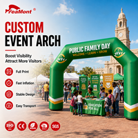 Arche gonflable FEAMONT facile à installer pour les événements sportifs communautaires, portail de décoration portable pour festivals, imperméable et durable